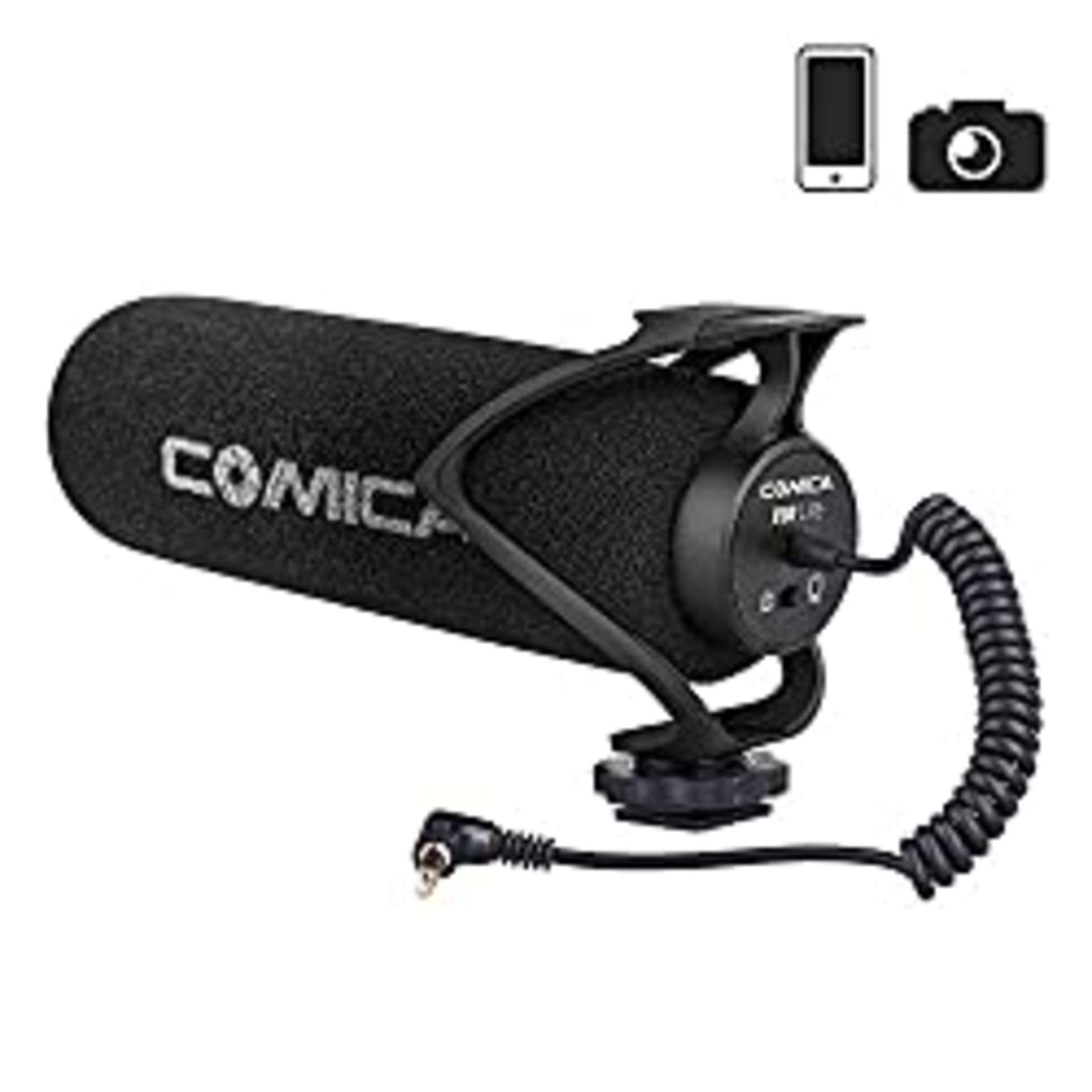 RRP £35.96 Comica CVM-V30 LITE Video Microphone Super-Cardioid