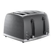 RUSSELL HOBBS HONEYCOMB GREY 4 SLICE TOASTER RRP £39.99Condition ReportAppraisal Available on