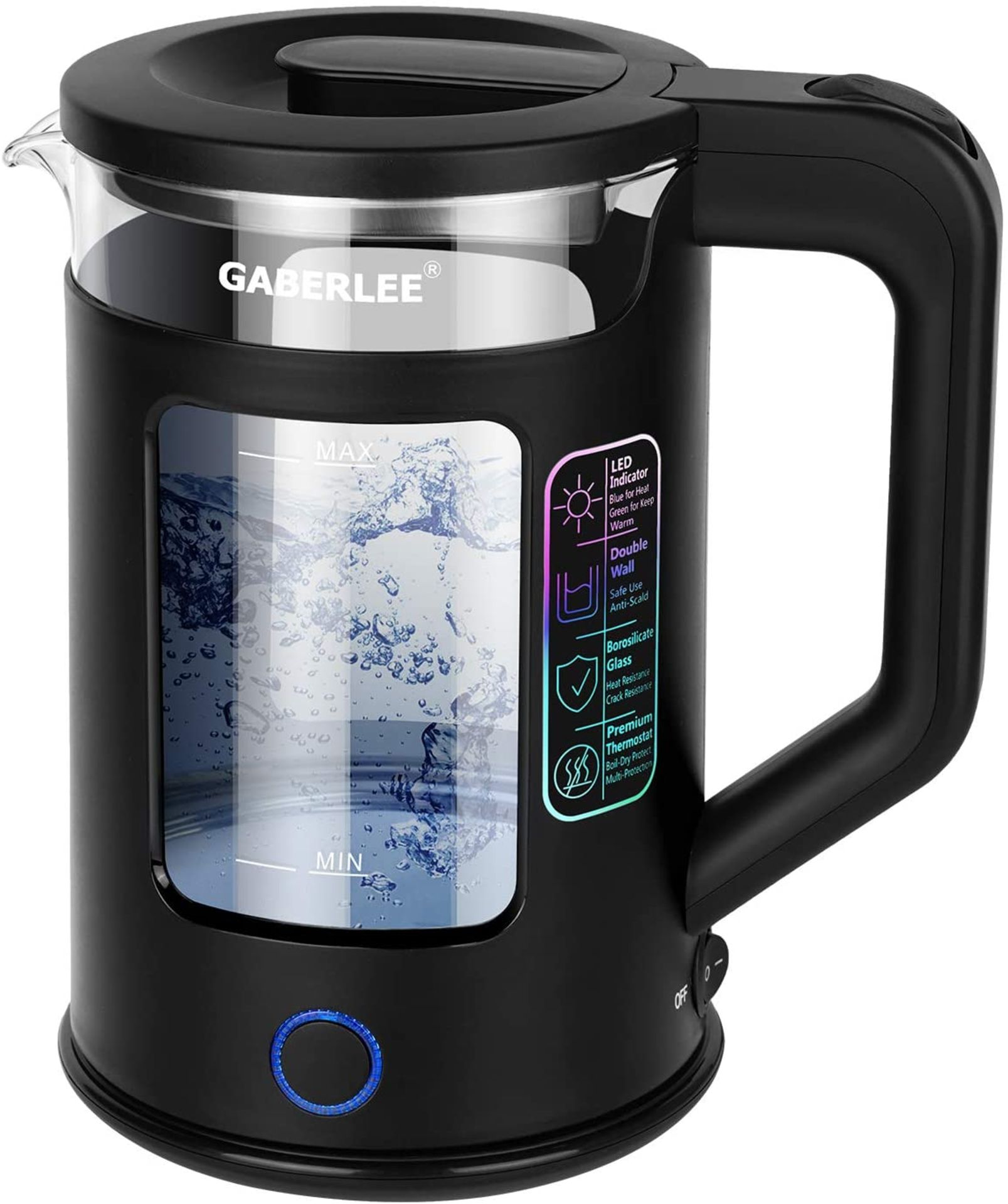 X 2 GABERLEE ELECTRIC KETTLES 1.7L COMBINED RRP £60Condition ReportAppraisal Available on