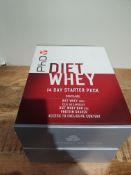 X 2 PHD DIET WHEY 14 DAY STARTER PACKS COMBINED RRP £30 STILL IN DATE Condition ReportAppraisal