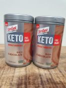 X 2 SLIMFAST KETO FUEL SHAKE RICH CHOCOLATE COMBINED RRP £20Condition ReportAppraisal Available on