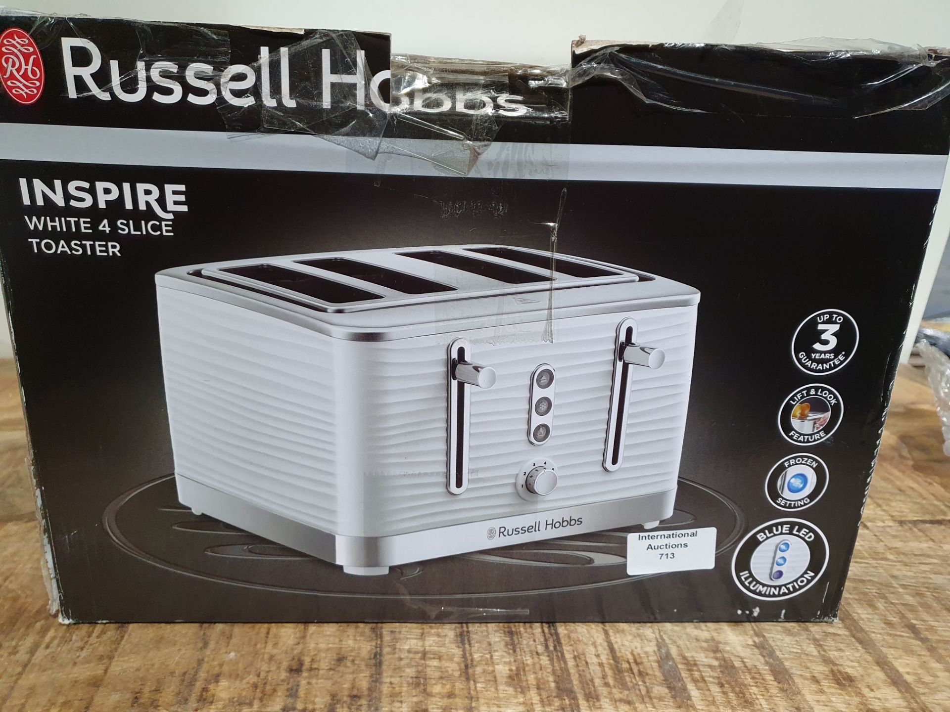 RUSSELL HOBBS INSPIRE WHITE SLICE TOASTER RRP £45Condition ReportAppraisal Available on Request - - Image 2 of 2