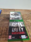 X 2 XBOX ONE GAMES CALL OF DUTY VANGUARD AND ELITE 4 Condition ReportAppraisal Available on
