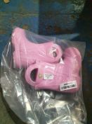 CHILDRENS PINK CROC WELLIES RRP £20 Condition ReportAppraisal Available on Request - All Items are