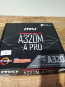 MSI A320M-A PRO RRP £40 Condition ReportAppraisal Available on Request - All Items are Unchecked/
