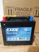 EXID START-STOP AUXILIARY BATTERY 15AH EK151 RRP £95Condition ReportAppraisal Available on Request -