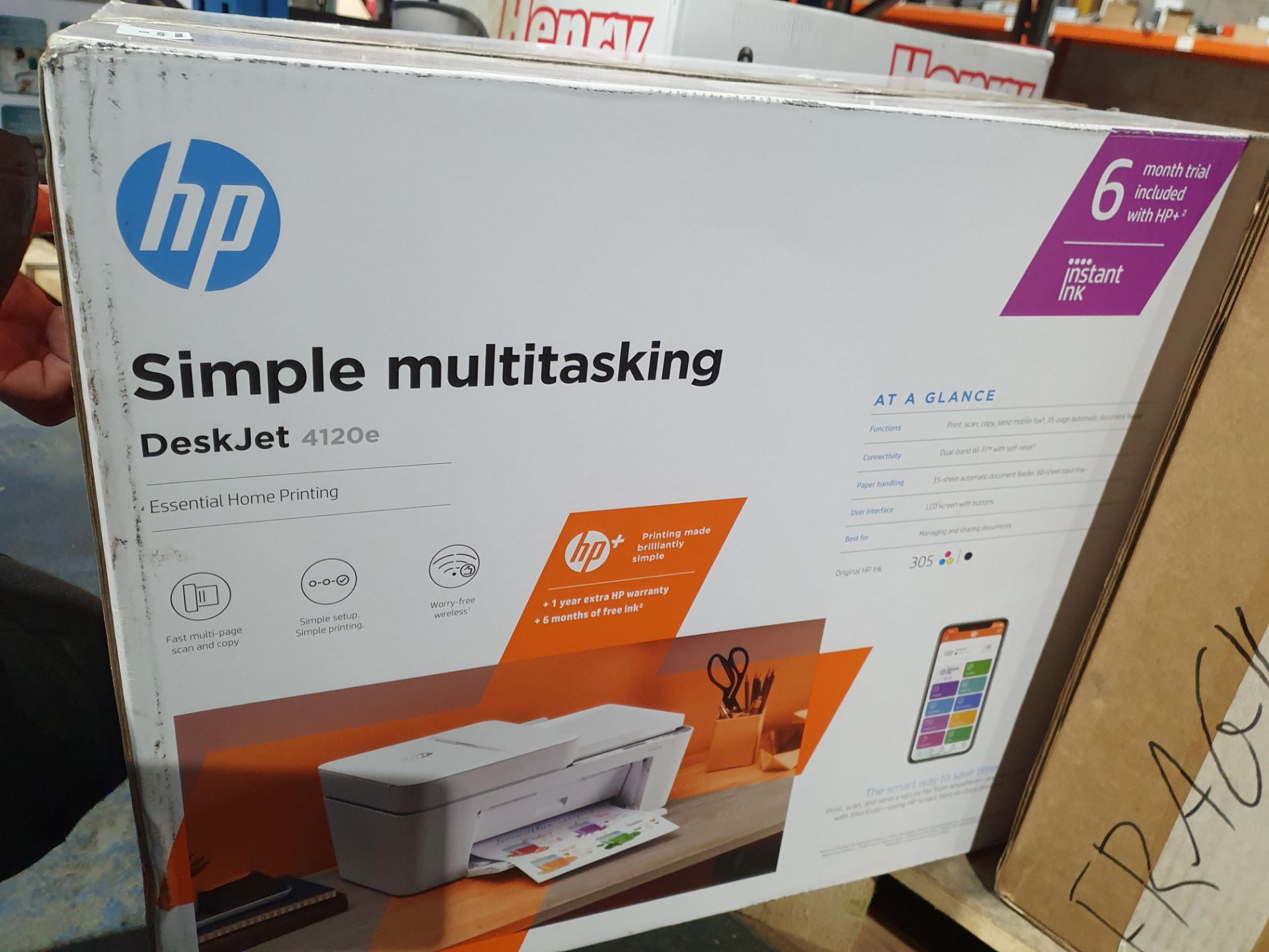 HP DESKJET 4120E PRITNER RRP £64 Condition ReportAppraisal Available on Request - All Items are - Image 2 of 2