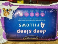 SILENTNIGHT DEEP SLEEP 4 PILLOWS RRP £25 Condition ReportAppraisal Available on Request - All