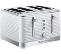 RUSSELL HOBBS INSPIRE WHITE SLICE TOASTER RRP £45Condition ReportAppraisal Available on Request -