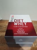 X 2 PHD DIET WHEY 14 DAY STARTER PACKS COMBINED RRP £30 STILL IN DATE Condition ReportAppraisal