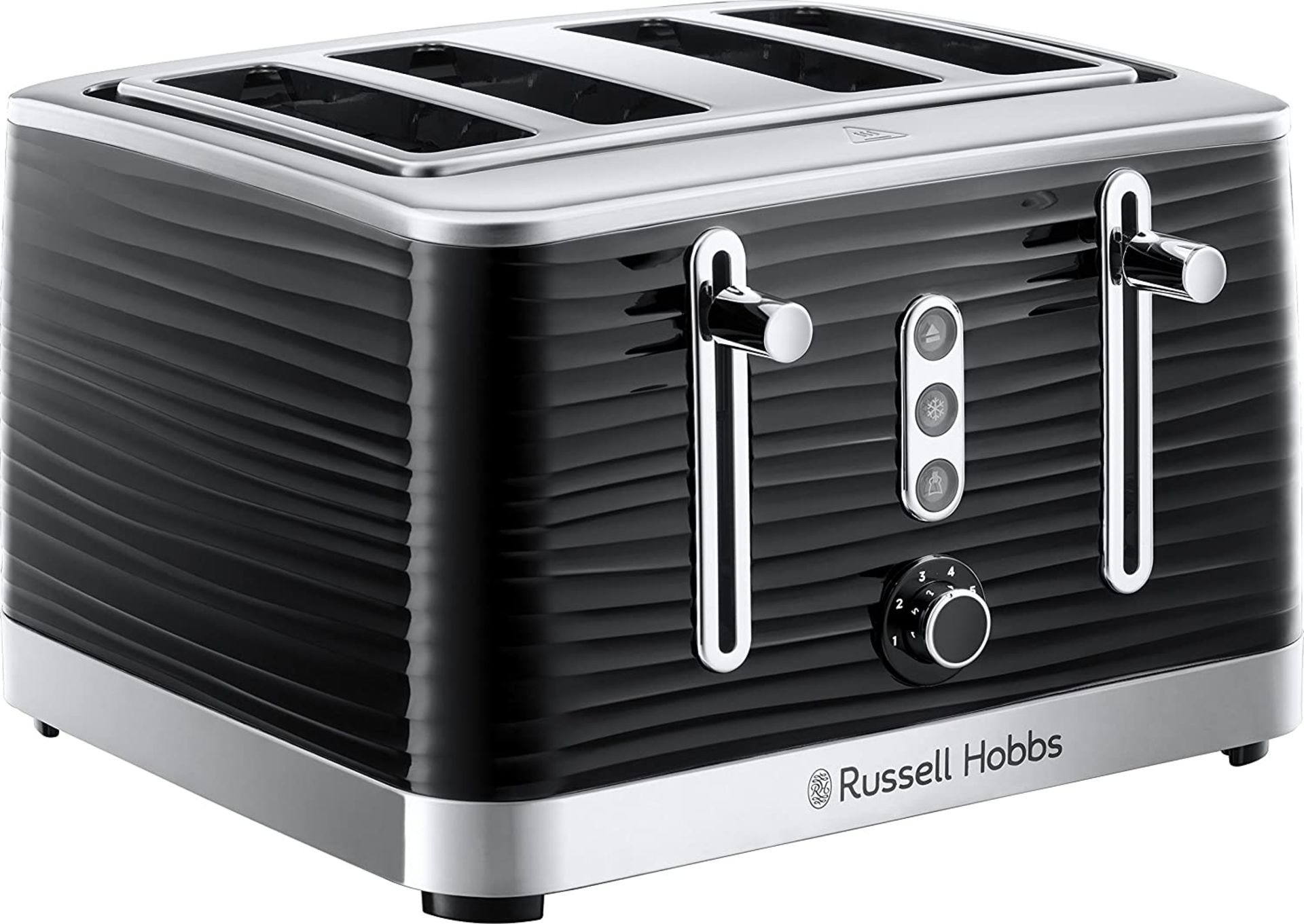 RUSSELL HOBBS INSPIRE BLACK 4 SLICE TOASTER RRP £45 Condition ReportAppraisal Available on Request -