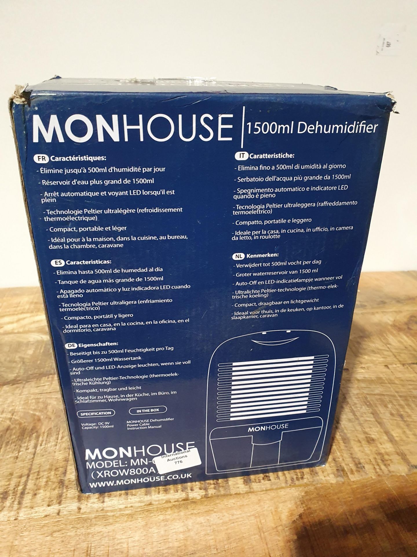 MONHOUSE 1500ML DEHUMIDIFIER RRP £49.99Condition ReportAppraisal Available on Request - All Items - Image 2 of 2