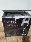 KROSNO SPLENDOUR COLELCCTION WHITE WINE GLASSES RRP £34Condition ReportAppraisal Available on