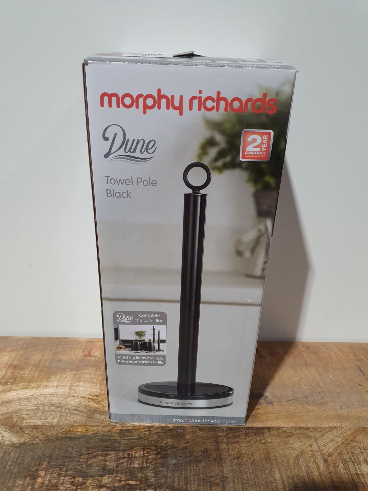 MORPHY RICHARDS DUNE TOWEL POLE BLACK RRP £14 Condition ReportAppraisal Available on Request - All - Image 2 of 2