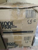 X 2 BOXES KOOL PAK COMPACT ICE PACKS Condition ReportAppraisal Available on Request - All Items