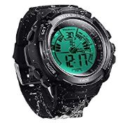 RRP £27.98 10 ATM Digital Submersible Diving Watch 100m Water