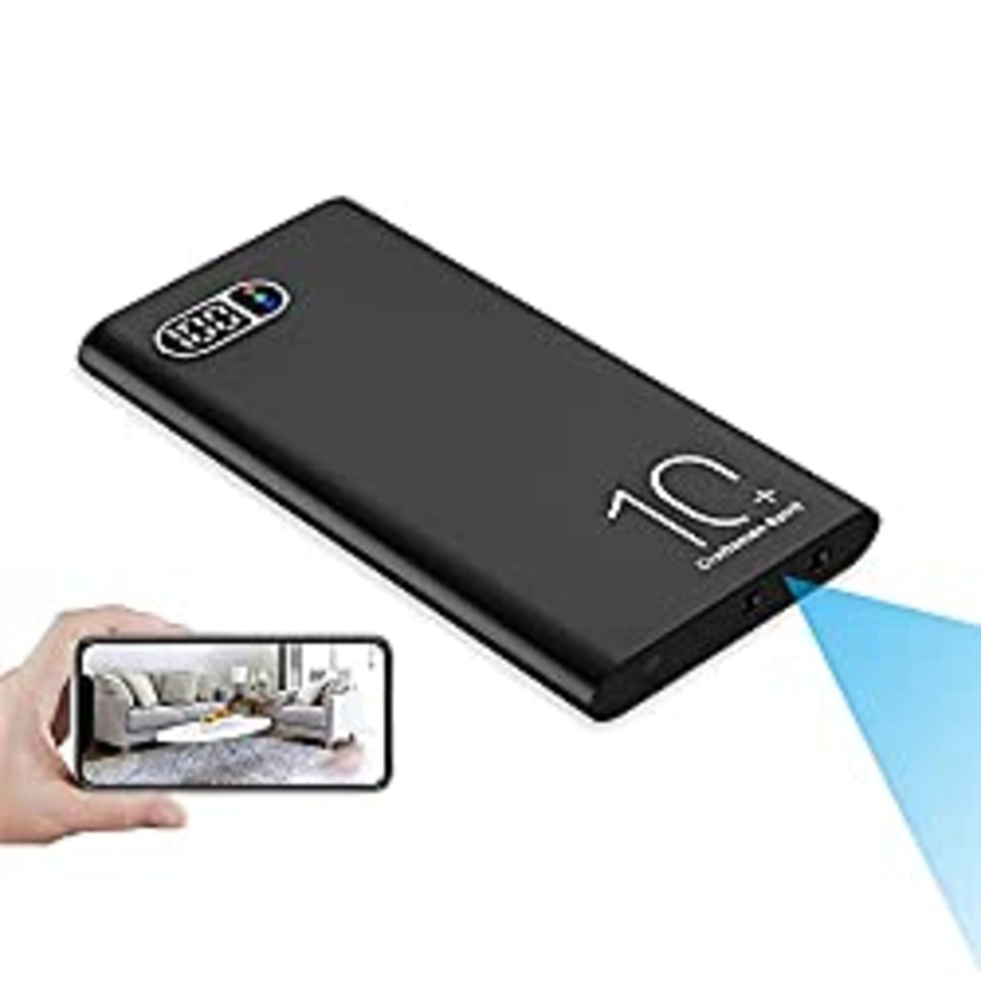 RRP £64.99 Jiyibidi 1080P Portable WiFi Power Bank Camera with Motion Detection