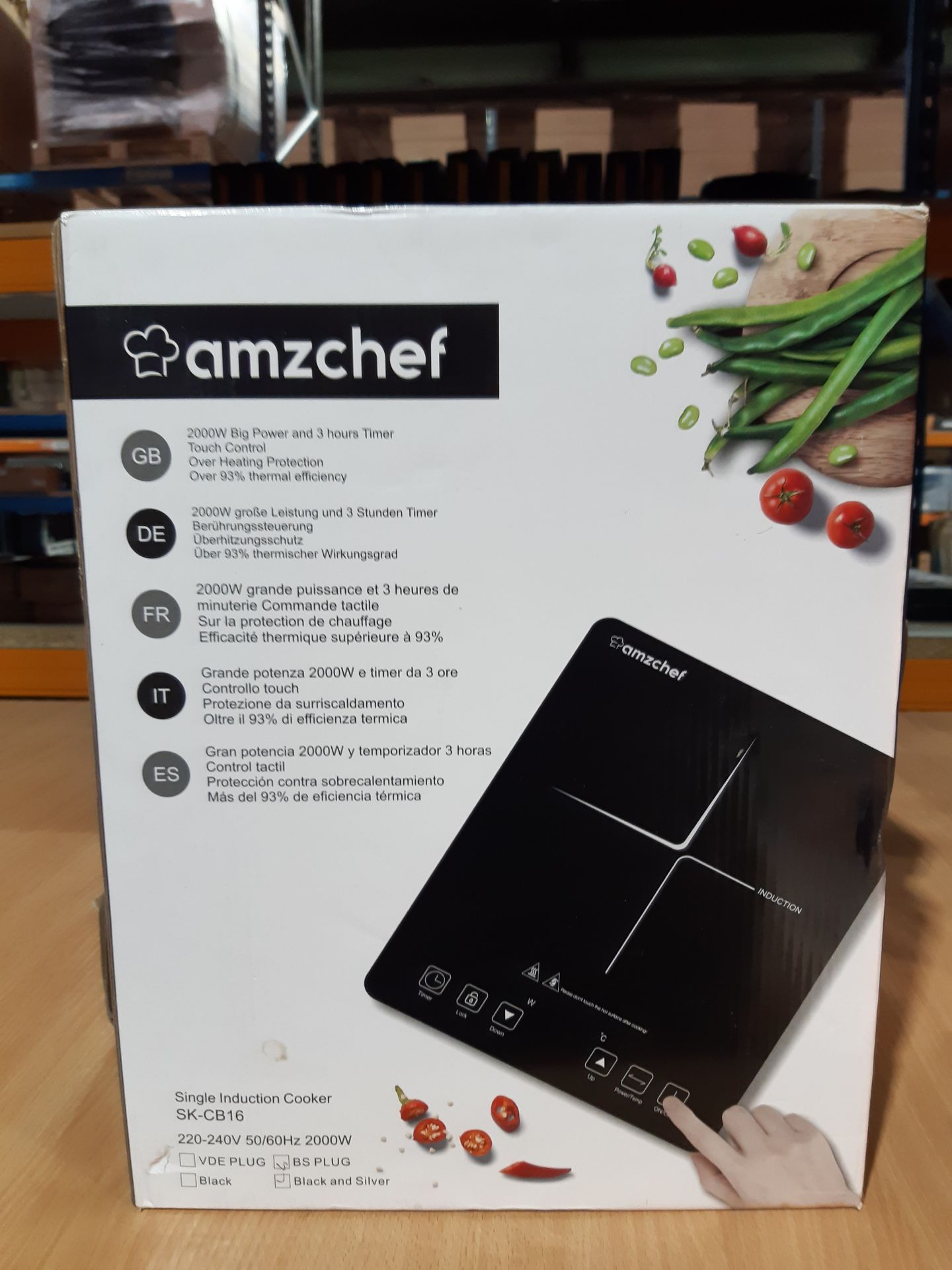 RRP £53.99 AMZCHEF Single Induction Cooker - Image 2 of 2