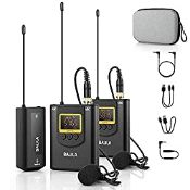RRP £68.05 Wireless Lavalier Microphone for iPhone Android Smartphone