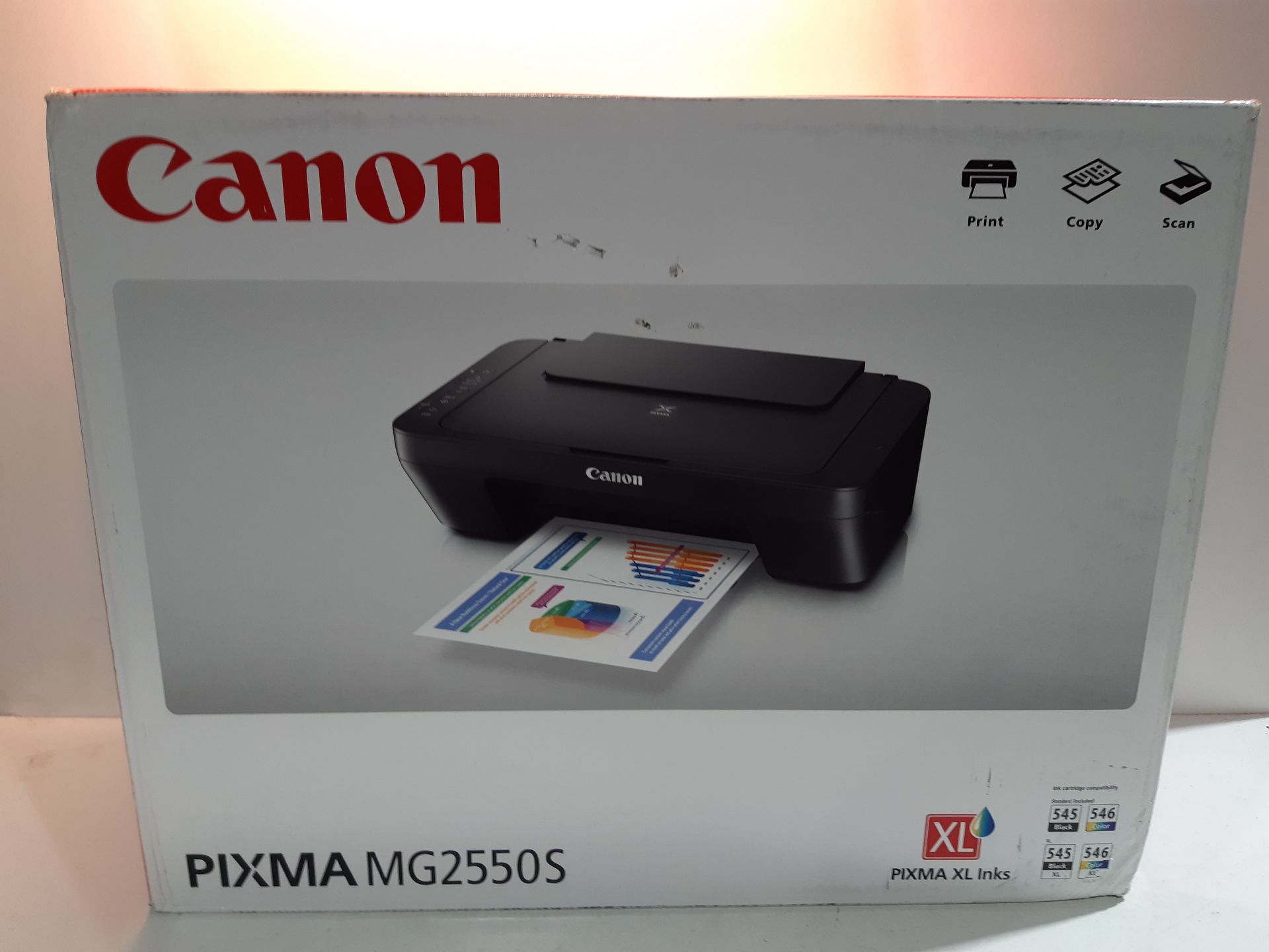 RRP £66.61 Canon PIXMA MG2550S Inkjet A4 Black - multifunctionals (Inkjet - Image 2 of 2