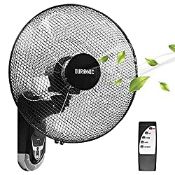 RRP £49.99 Duronic Wall Mounted Fan FN55 | Oscillating/Rotating