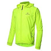 RRP £24.62 Queshark Windproof Cycling Jackets Riding Waterproof