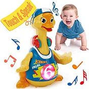 RRP £25.00 hahaland Dancing Musical Duck Baby Toys for 1 Year Old Boys Girls with Light