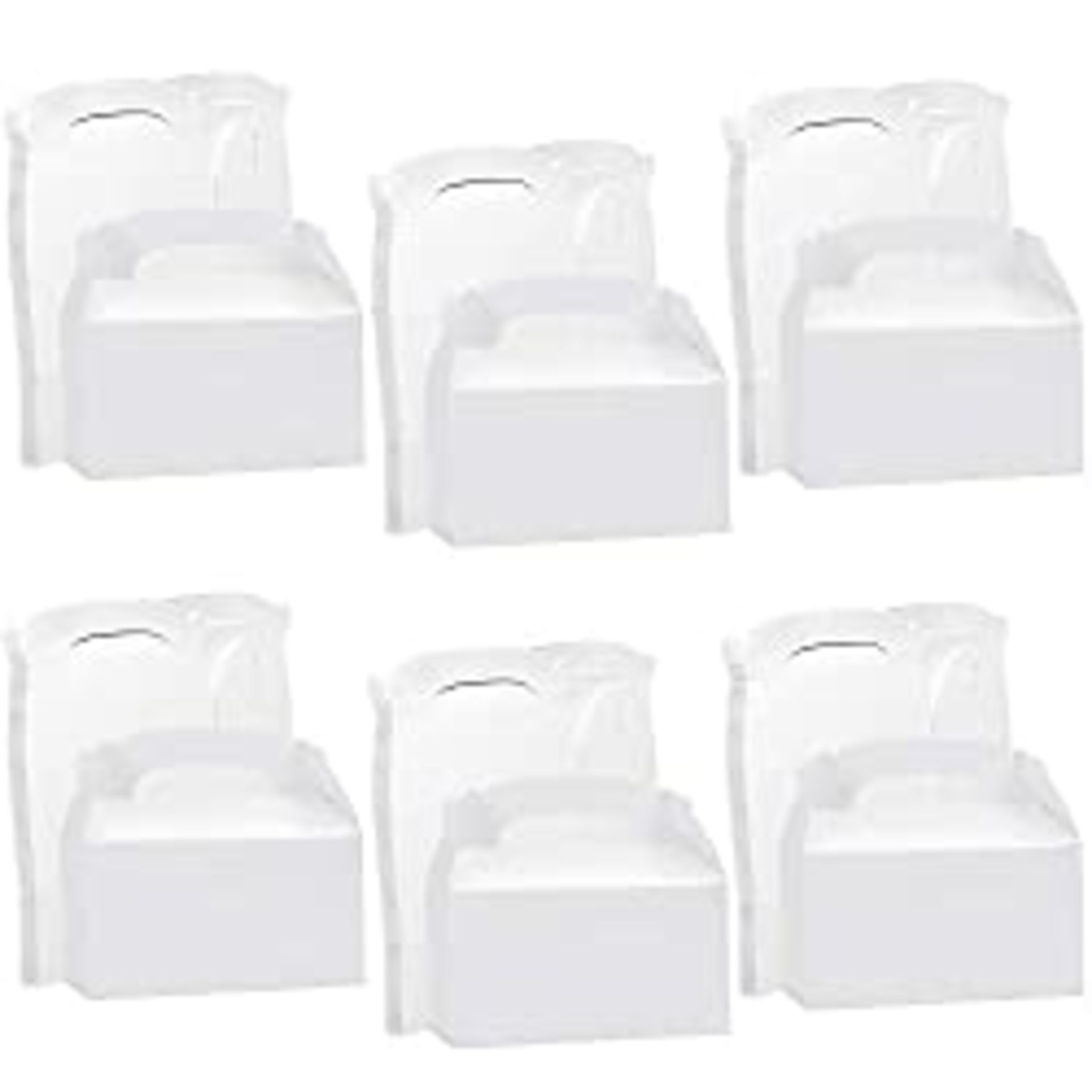 RRP £12.40 Belle Vous White Kraft Party Treat Favour Gift Boxes (24 Pack)