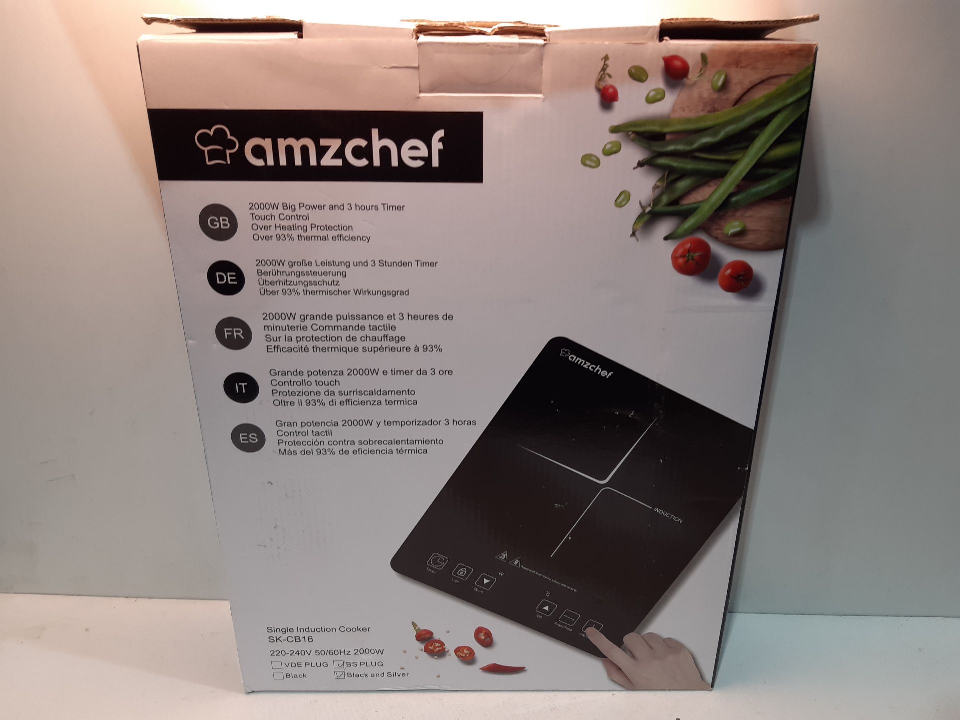 RRP £53.99 AMZCHEF Single Induction Cooker - Image 2 of 2