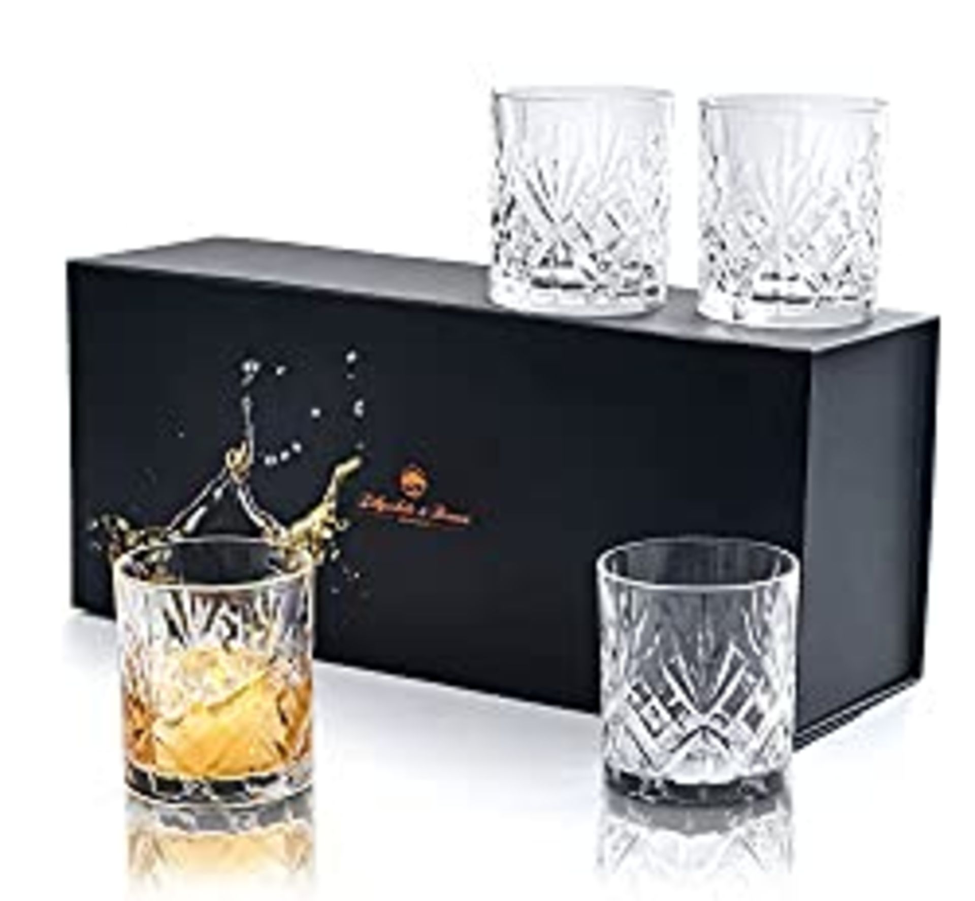 RRP £34.99 Whiskey Glasses Set of 4