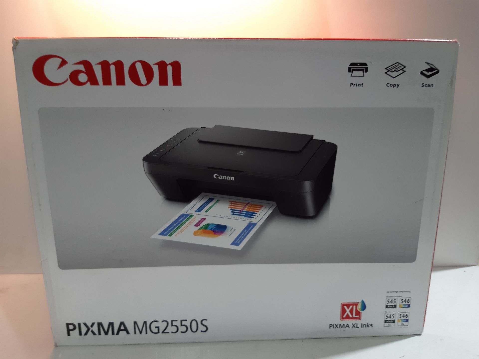 RRP £66.61 Canon PIXMA MG2550S Inkjet A4 Black - multifunctionals (Inkjet - Image 2 of 2