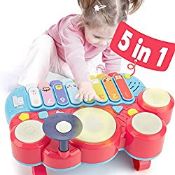 RRP £28.67 CubicFun 5 in 1 Baby Musical Instruments Toddler Toys for 1 Year Old Girls