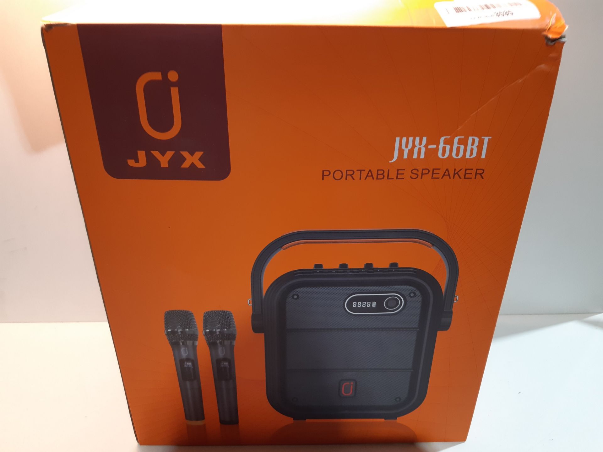 RRP £100.10 JYX Karaoke Machine with Two Wireless Microphone - Image 2 of 2