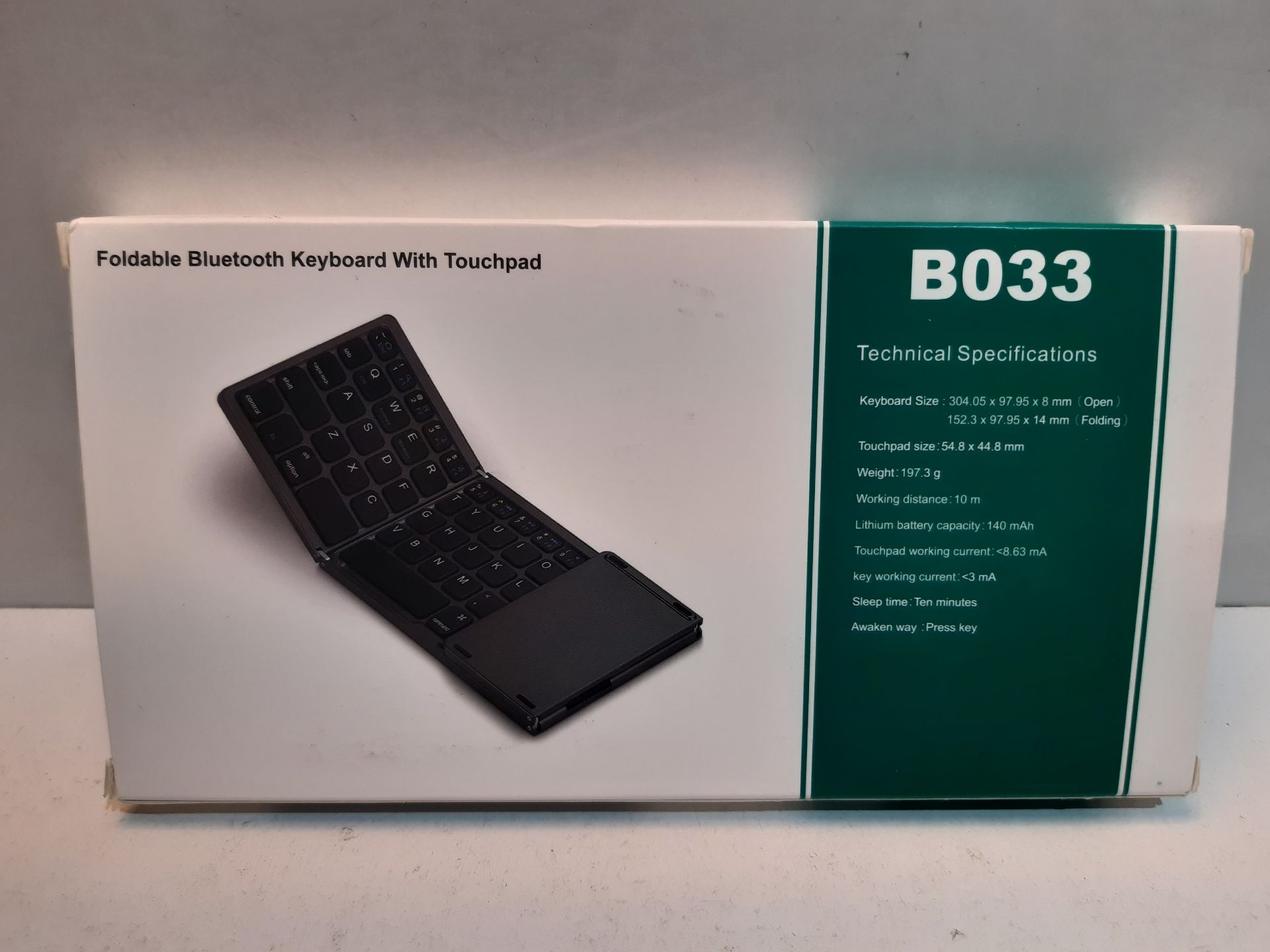 RRP £29.98 Foldable Bluetooth Keyboard - Image 2 of 2