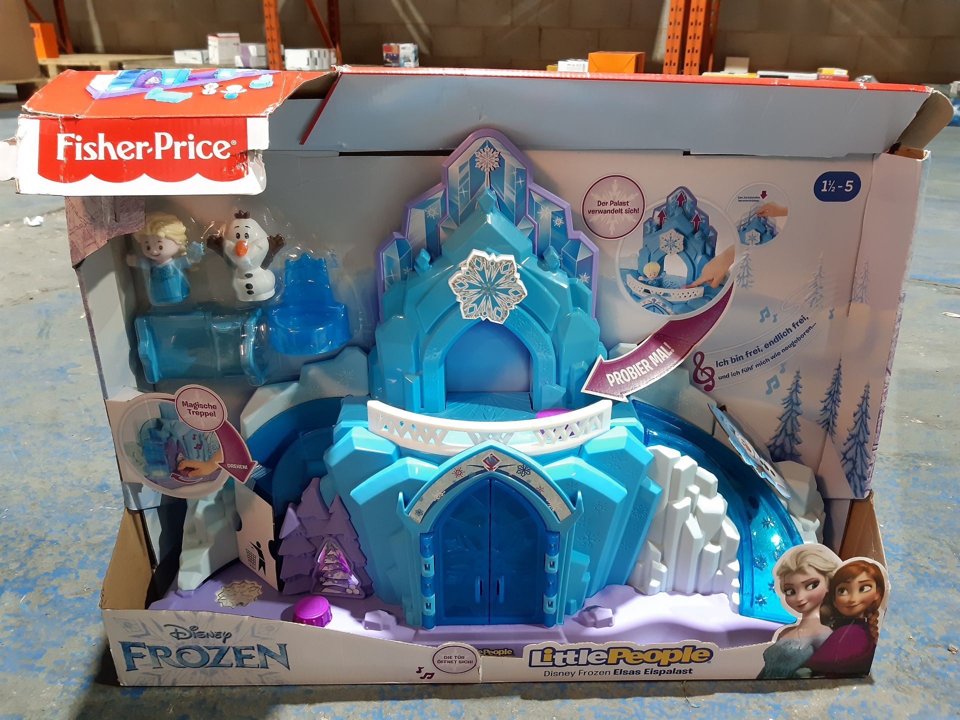 RRP £39.98 Fisher-Price GLM38 Little People Frozen Elsa's Ice Palace - Image 2 of 2