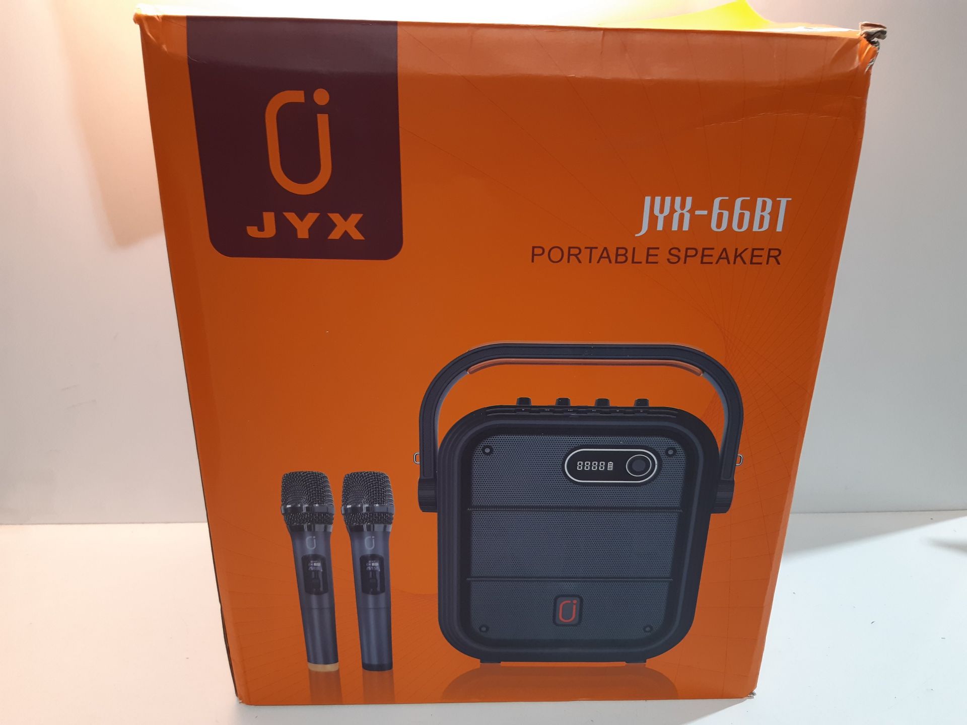 RRP £100.10 JYX Karaoke Machine with Two Wireless Microphone - Image 2 of 2