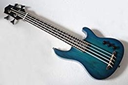 RRP £134.99 Mini 4String Ukulele Bass Guitar In Blue Color