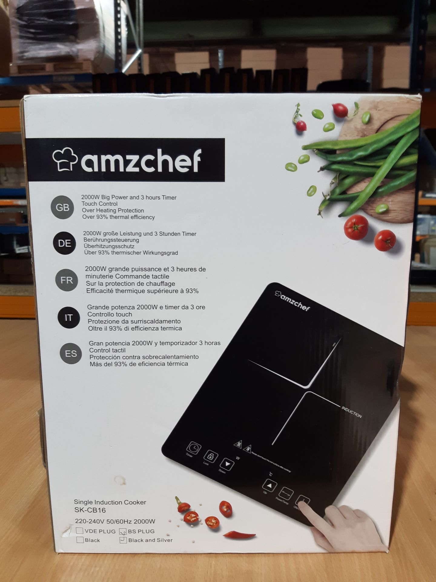 RRP £53.99 AMZCHEF Single Induction Cooker - Image 2 of 2