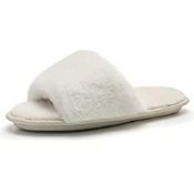 RRP £14.44 Mabove Womens Slippers Ladies Fluffy Sliders Cosy Faux