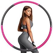 RRP £7.99 Sinocare Weighted Hula Fitness Hoop Kids/Adults for Erxercise or Lose Weight