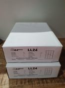 X 2 BOXES A4 LABEL LL24 500 SHEETS PER BOX - 12000 LABELS PER BOX TOTALLING 24000 LABELS