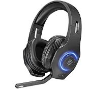 RRP £56.99 EasySMX Wireless Gaming Headset 2.4GHz with 7.1 Surround