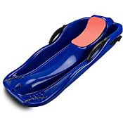 RRP £39.98 GANZTON Snow Sleigh Plastic toboggan with sponge mat