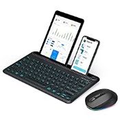 RRP £33.98 Bluetooth Illuminated Keyboard and Mouse Combo
