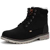 RRP £33.89 Mishansha Men's Waterproof Boots Winter Warm Lined