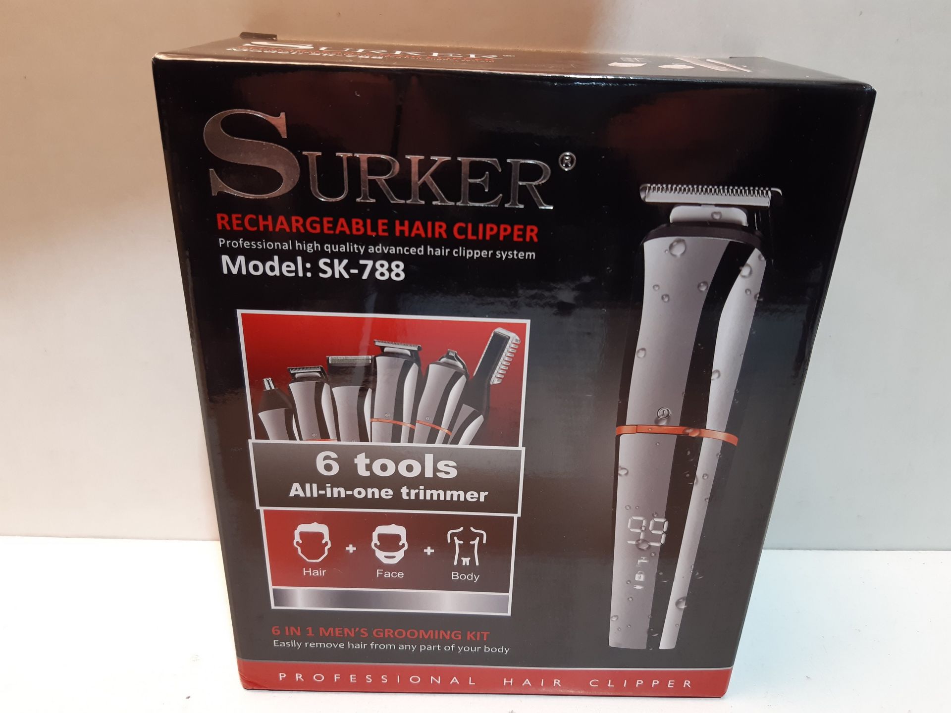 RRP £34.99 Surker Beard Trimmer for Men Hair Clippers Body Mustache - Image 2 of 2