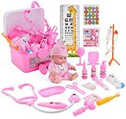 RRP £14.54 THE TWIDDLERS - 40pc Medical Playset with Doll & Case - Doctors
