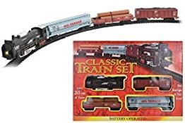 RRP £8.89 KandyToys Classic Style Train and Track Set | Battery