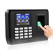 RRP £92.59 Fingerprint Attendance Machine 2.4 inch Display USB