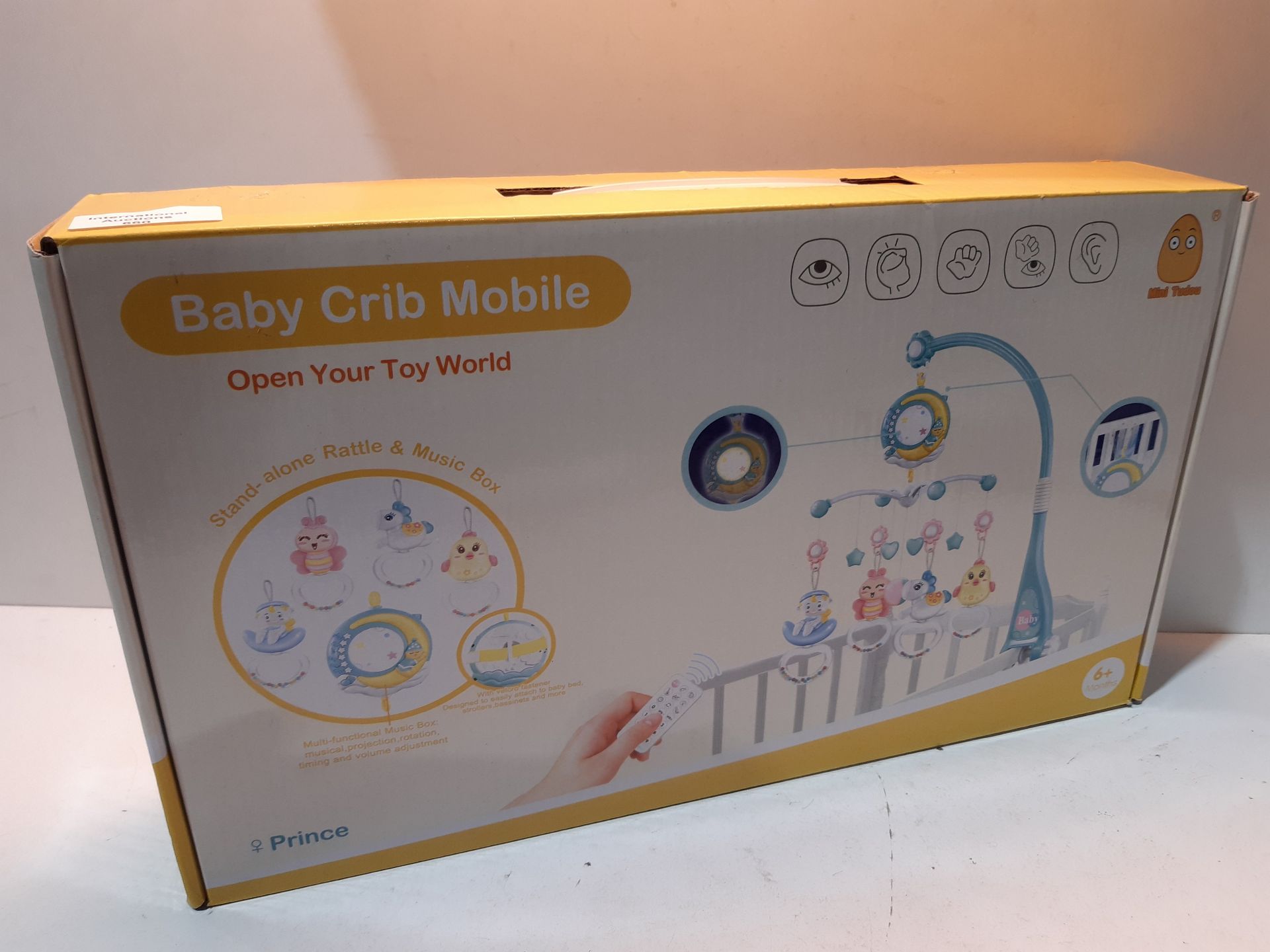 RRP £25.27 Baby Musical Crib Mobile with Timing Function Projector and Lights - Image 2 of 2